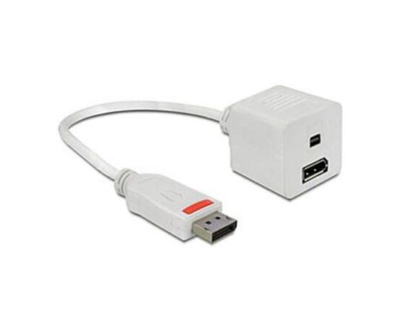 Monitor-Adapter DisplayPort zu mini DisplayPort/Displayport Splitter – von DELOCK